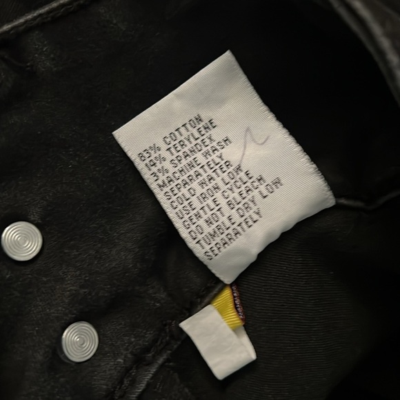 Pushup side lace high rise skinny jeans black Silver Diva vintage 9 - Picture 5 of 9